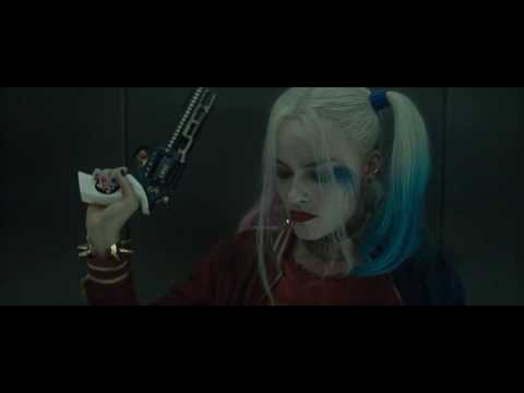 Margot robbie   Harley Quinn Elevator Fight Scene