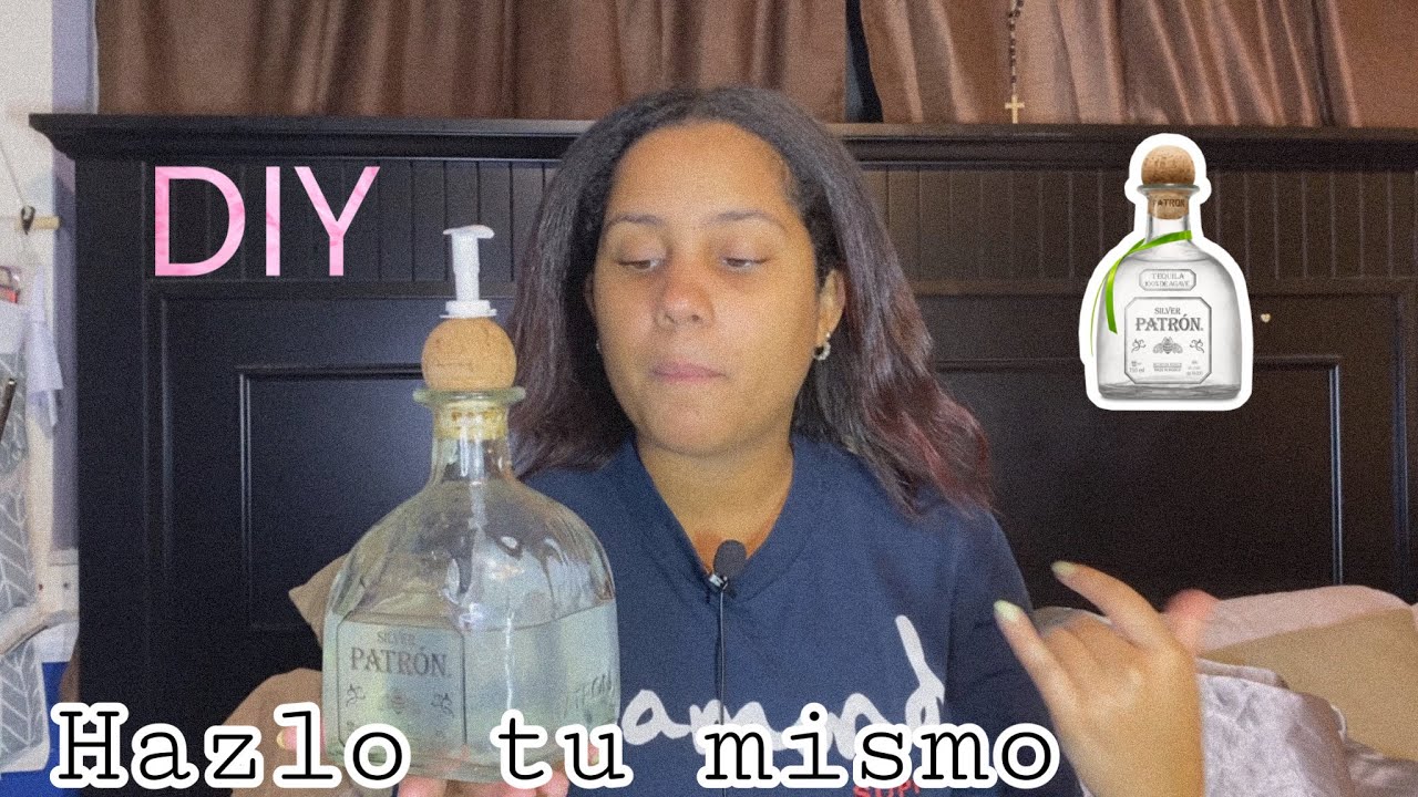 DISPENSADOR DE JABON, GEL ANTIBACTERIAL CON BOTELLA DE PATRON!! NO ES TAN FACIL COMO PARECE