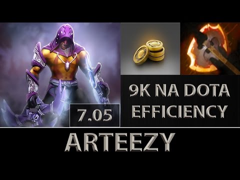 Arteezy [Anti-Mage] 9K NA Dota Farm Efficiency ► Dota 2 [7.05]