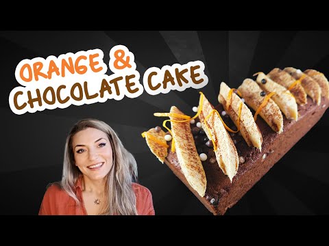 Chocolate Cake with Orange Whipped Ganache
