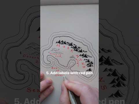 How to draw a fantasy map in 20 minutes. Here's a really basic look at how I draw maps.