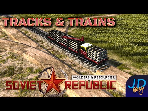 Tracks & Trains ⚒️ Workers & Resources ⛏️ Ep4 ☭ Lets Play, Tutorial, Walkthrough
