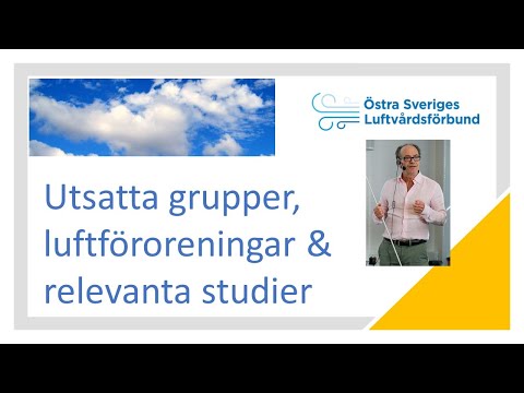 Utsatta grupper, luftföroreningar och relevanta studier video thumbnail.