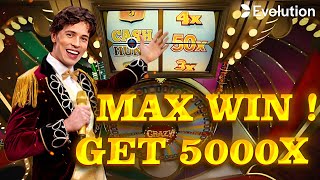 Crazy Time Big Win Today, Oh My God ! 5000X TOPSLOT 50X ! Get 5000X ! Thanks God !