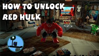 How to Unlock Red Hulk - Lego Marvel Super Heroes 1080P HD