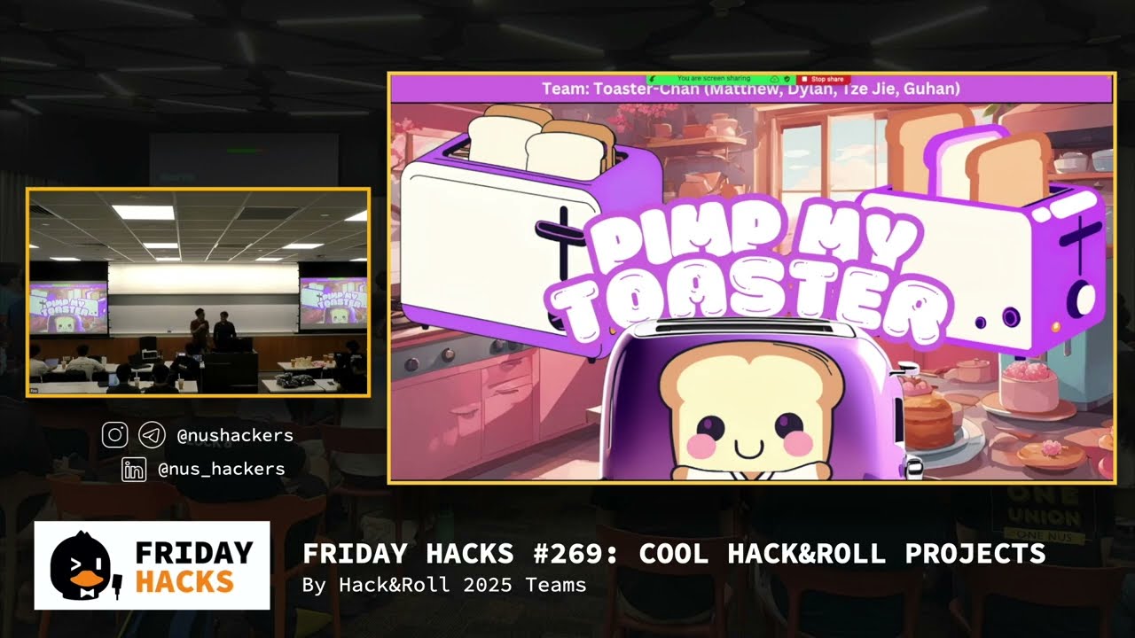 Friday Hacks #269 Cool Projects from Hack&Roll 2025