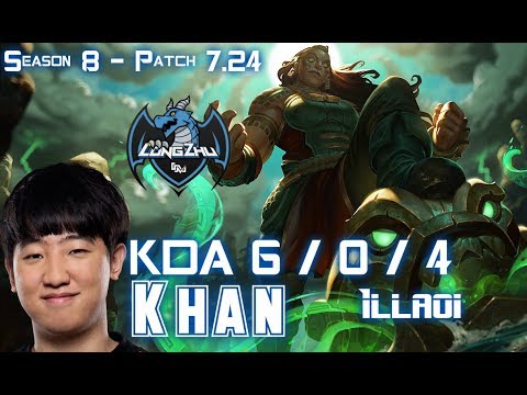 LZ Khan ILLAOI vs ORNN Top - Patch 7.24 KR Ranked