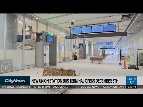 Novo terminal de ônibus Union Station será inaugurado em breve