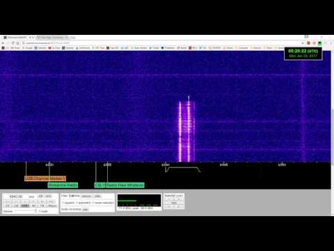 F11 AFSK data transmission at 6940 kHz