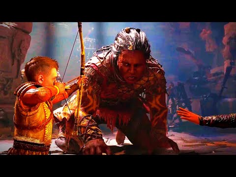 God of War Ragnarök Atreus VS Giant (Gryla)