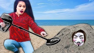 FIND BURIED TREASURE &amp; Win NINJA GADETS vs PROJECT ZORGO IN REAL LIFE (Mystery Box Unboxing Haul)