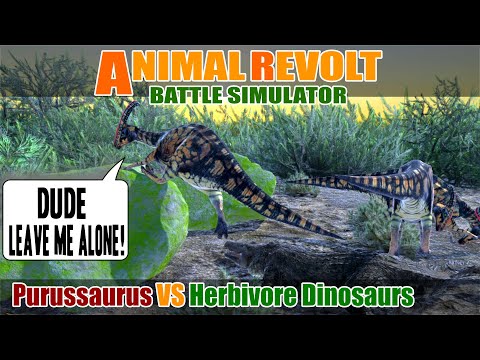 Purussaurus vs Herbivore Dinosaurs - Animal Revolt Battle Simulator