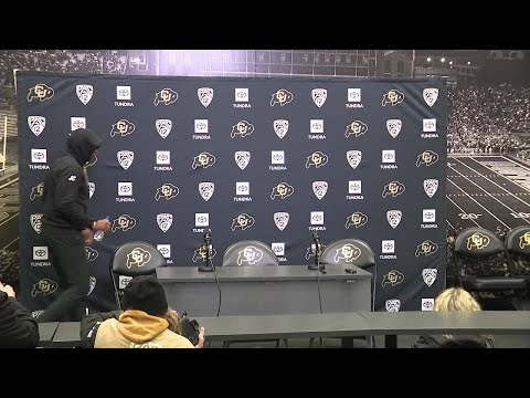 Coach Sanders talks after OT loss to Stanford