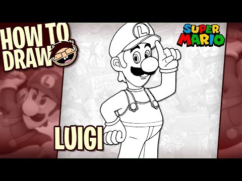 How to Draw LUIGI (Super Mario Bros.) | Narrated Easy Step-by-Step Tutorial