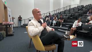 Student journalists interview Coy Wire