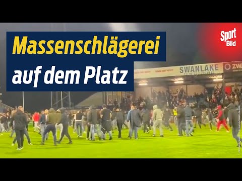 Massenschlägerei nach Relegations-Spiel in Holland