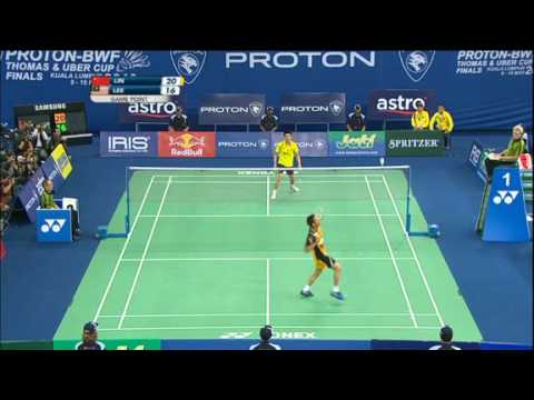 [4/7] Demi-finale SH1 : MALAISIE (Lee Chong Wei) vs CHINE (Lin Dan) (Thomas & Uber Cup 2010)