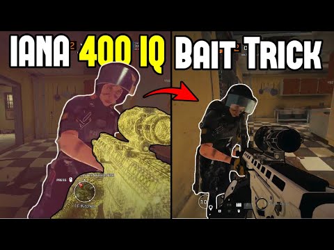 400 IQ Iana Bait Trick | How Pro Players Pixel Spawn Peek - Rainbow Six Siege