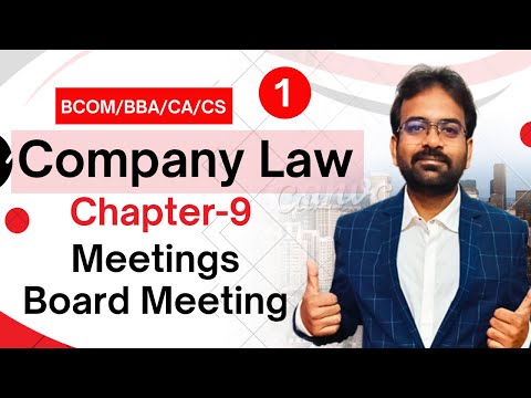 Company Law Lecture 1 CA CS BCOM BBA Chapter 1 CWG for BCOM