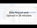 Blitz Report and Upload in 20 minutes