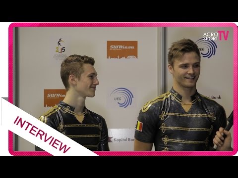 Interview with Casse, Van Gelder - Belgium - Men´s pair - Senior - Eurpean Championship 2015