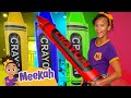 Colorful Crayon Creations with Meekah! How are Crayons Made? | Blippi & Meekah Kids Videos