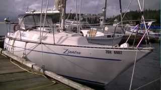 preview picture of video 'Lund Harbour and my sailboat Zinntra.'