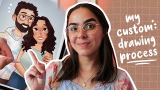how I draw art commissions (my Etsy process) | Clarissa Bittes