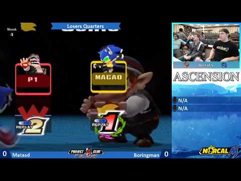 "Ascension 12/16/17" - Matasd (Wario) v. Boringman (Sonic) - Losers Quarters