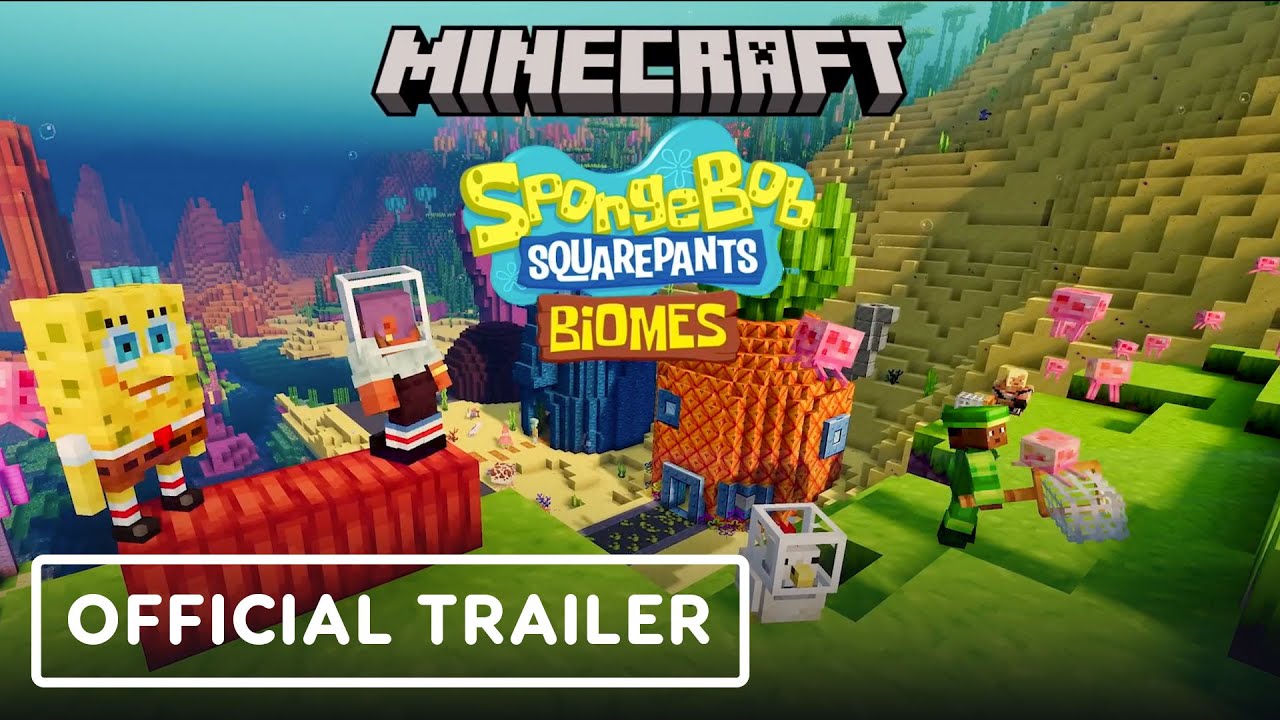 Minecraft x SpongeBob SquarePants - Official Biomes DLC Trailer