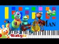BabyTV Big Bugs Band Jammin In Jamaica Slow EASY Medium 4K Piano Tutorial