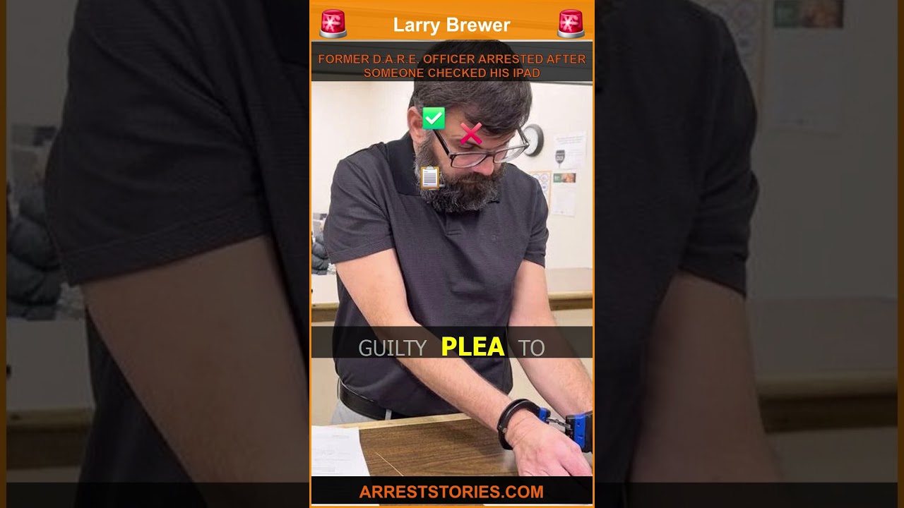 FORMER D.A.R.E. OFFICER ARRESTED AFTER SOMEONE CHECKED HIS IPAD