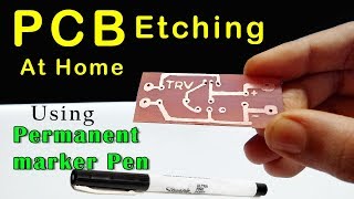 How to make PCB using marker pen at home