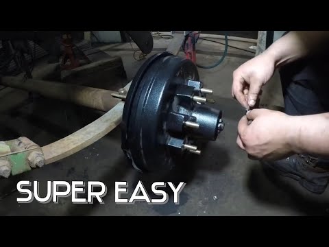 Converting Mobile home axles to 8 lug!!