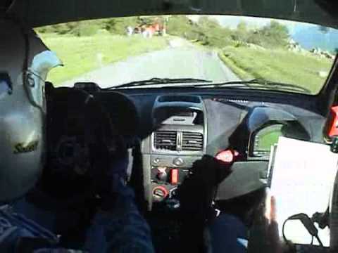 Cameracar super rischio ultimo tornante! Jolly Rally Aosta 2011 Panelli-Basile Clio RS N3