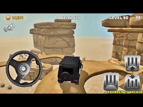 Mountain CLimb 4x4 Driving Stunts: Black Hummer Random Levels - Android GamePlay Walkthrough
