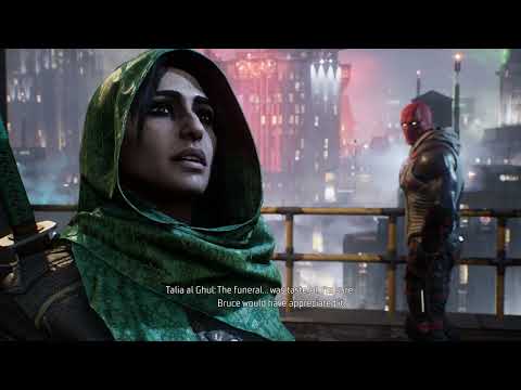 Gotham Knights - 1.3 Weird Science: Red Hood Talks to Talia al Ghul (Ra's, Bruce, League) Cutscene