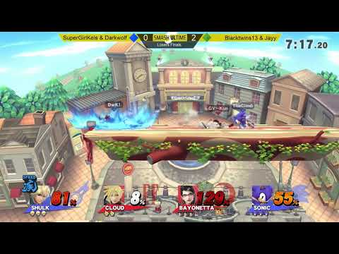 Smash ULtime 5 [Wii U] - SuperGirlKels & Darkwolf (Doublesblue) vs Blacktwins13 & Jayy (Doublesgreen
