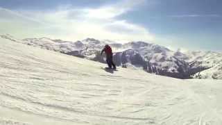 preview picture of video 'Holidays in Saalbach Hinterglemm. Snowboarding and fun in march 2014'