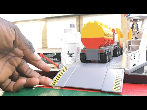 Dump Car Wash kids Toys Vehicles Parking Police Car  Bus Garbage Truck Assembly  transporter Loader Video