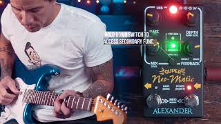 Video thumbnail for Alexander Pedals Super Neo-Matic modulation pedal by R.J. Ronquillo