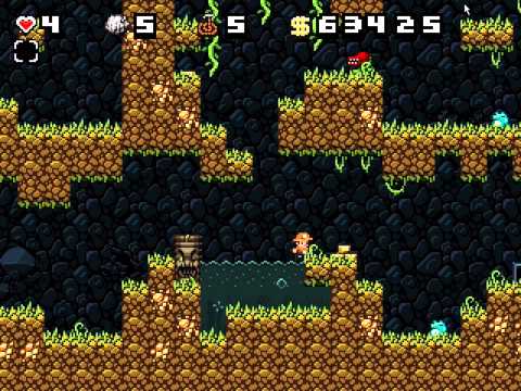 Let's Play Spelunky Classic - Episode 13 - Unable to Make it Ice Caverns