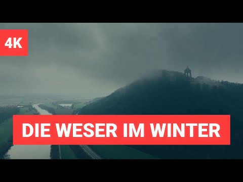 Wo die Weser einen großen Bogen macht - DJI Mavic 2 Pro - Drone Flight