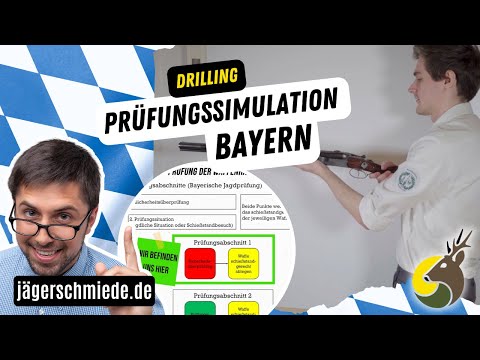 Prüfungssimulation Waffenhandhabung Bayern - Drilling (Fit für die Jagdprüfung 💪)
