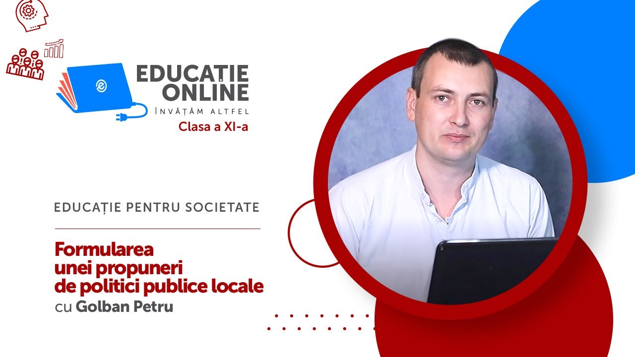 Educație pentru societate, Clasa a XI-a, Formularea unei propuneri de politici publice locale