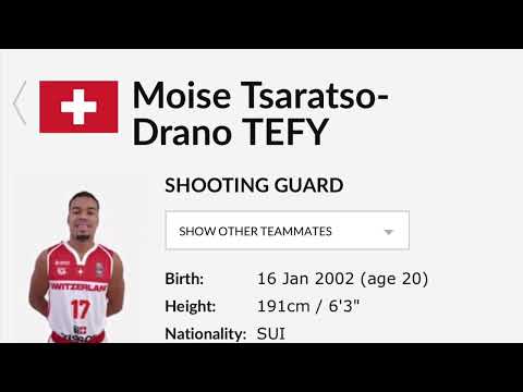 Moise Tefy- Highlights European Championship U20 2022