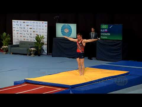 SHLYAKIN Maxim (RUS) - 2017 Trampoline Worlds, Sofia (BUL) - Qualification Tumbling Routine 2
