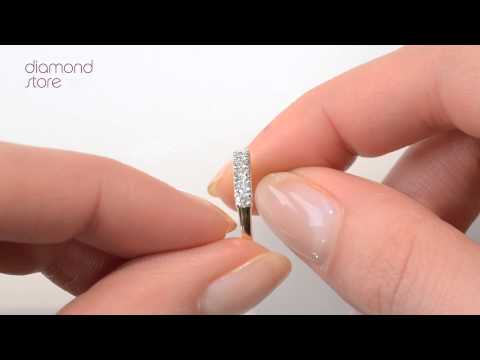 FT32-52JUA - Chloe 18K Gold 7 Stone Diamond Eternity Ring 0.30CT H/SI