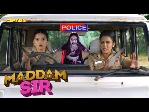 जब Santosh को दिखी अपनी कार में यह चुड़ैल || Best Of Maddam Sir
