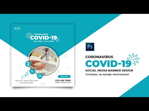 How to Design Coronavirus Social Media Banner Adobe Photoshop Tutorial Speed Art Grafix Mentor